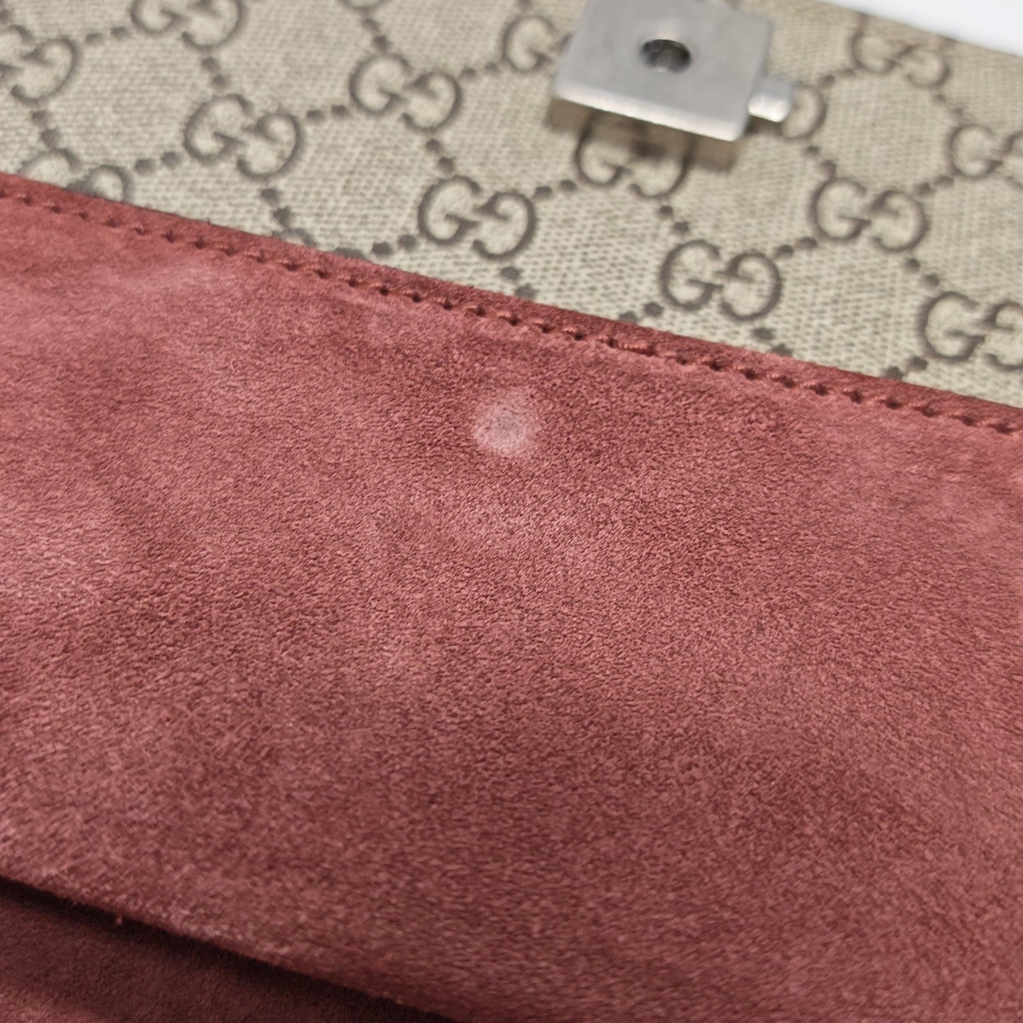 Dionysus Mini Monogram Coated Canvas Beige