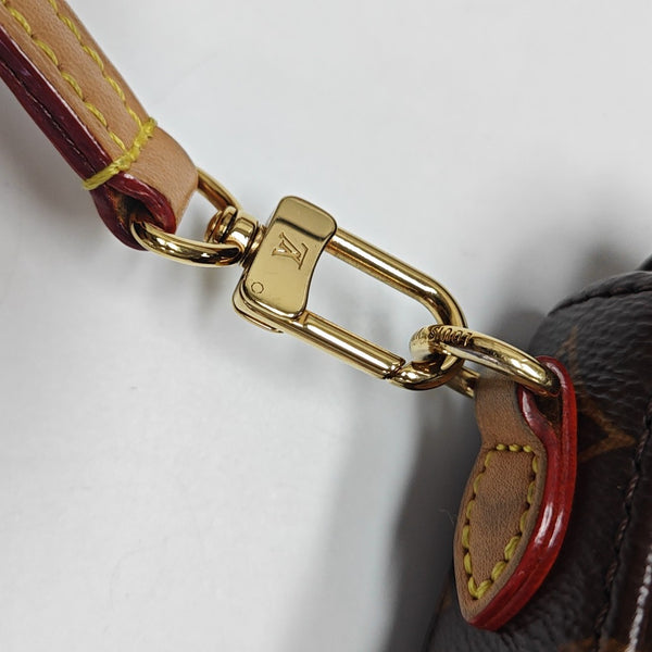 CHANTILLY Mini Monogram Coated Canvas Brown