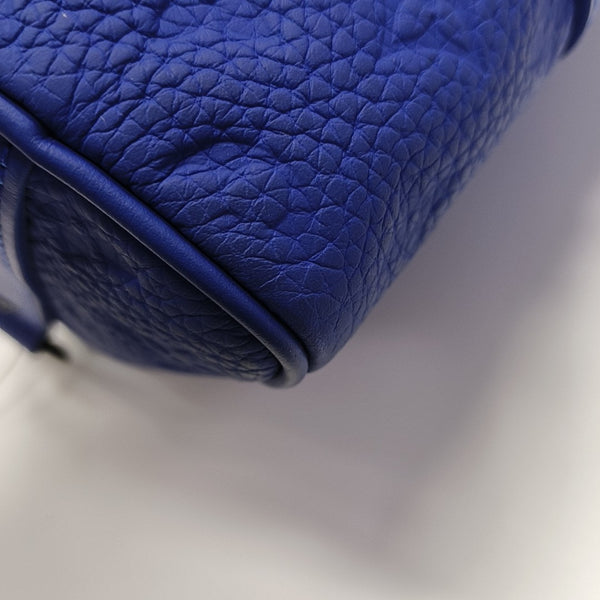 KEEPALL Monogram Calfskin Blue