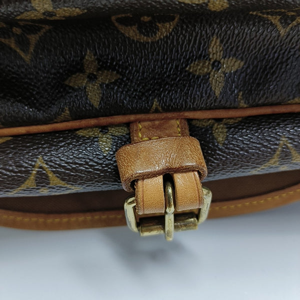 SAUMUR Monogram Coated Canvas Brown