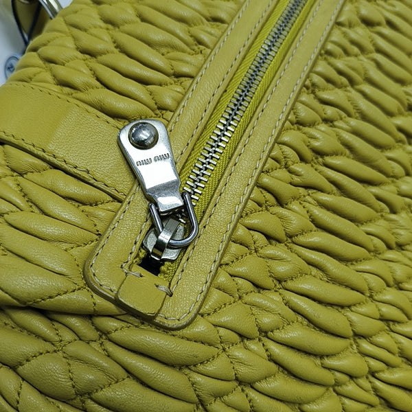 Quilted Lambskin Shoulder Bag Yellow