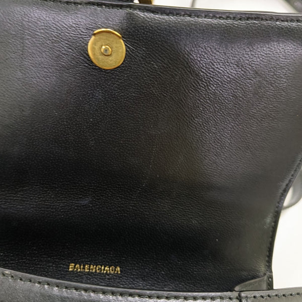 Hourglass S Calfskin Black