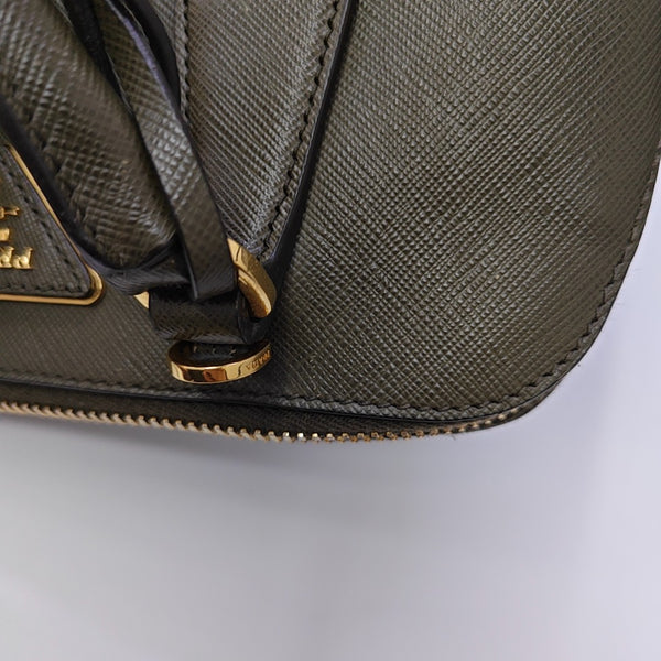 Promenade Small Saffiano Calfskin Green