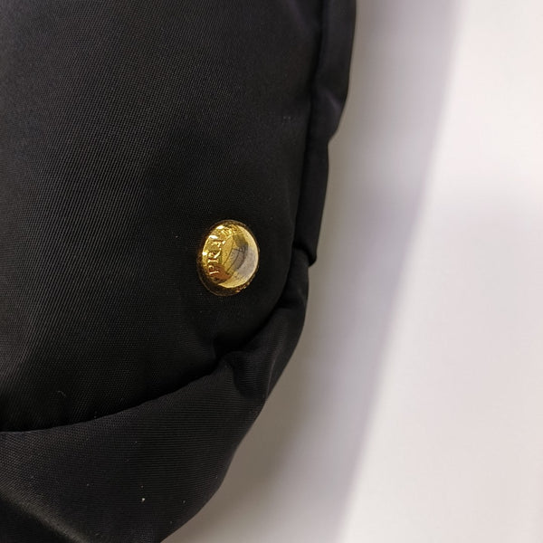 Nylon Top Handle Bag Black