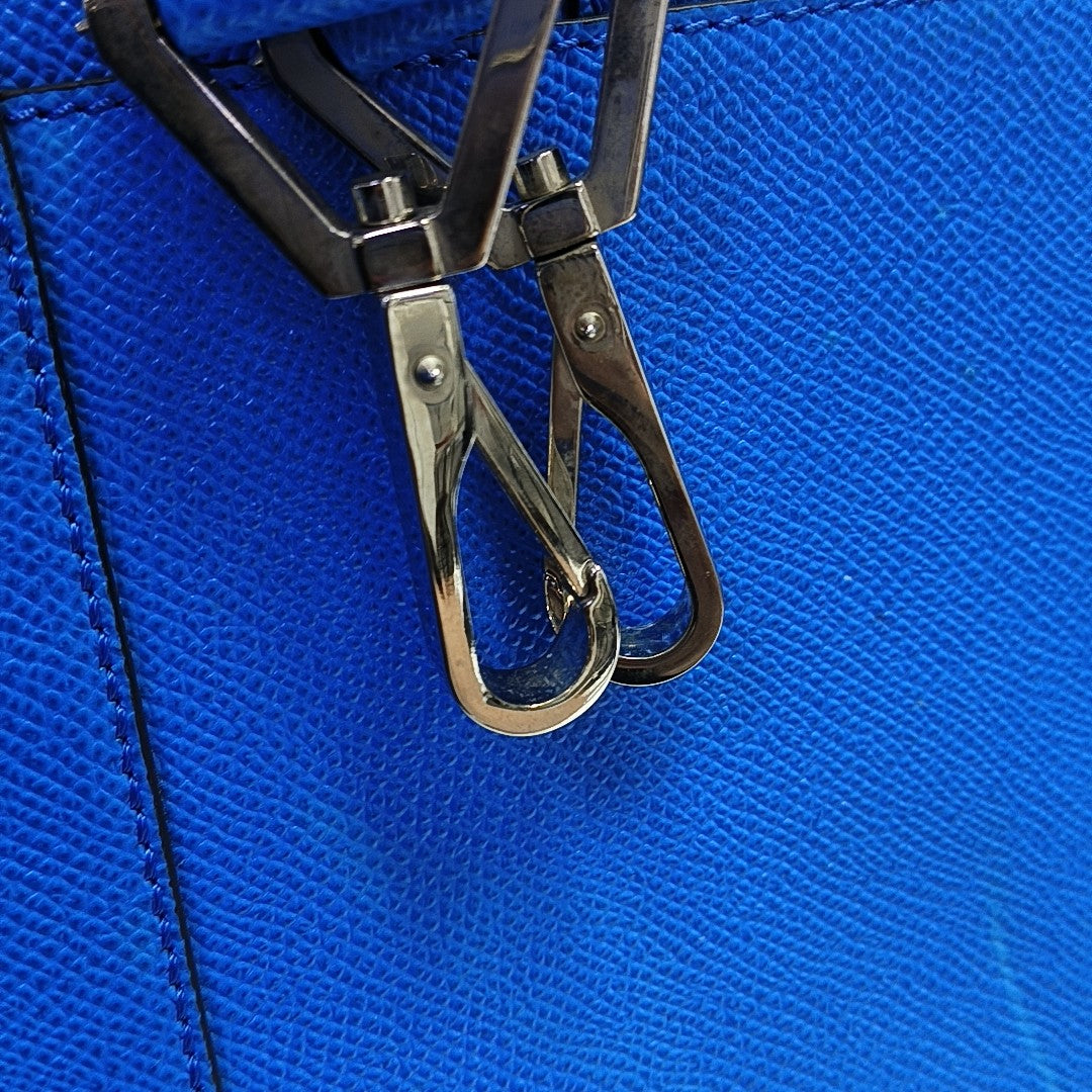Calfskin Shoulder Bag Blue