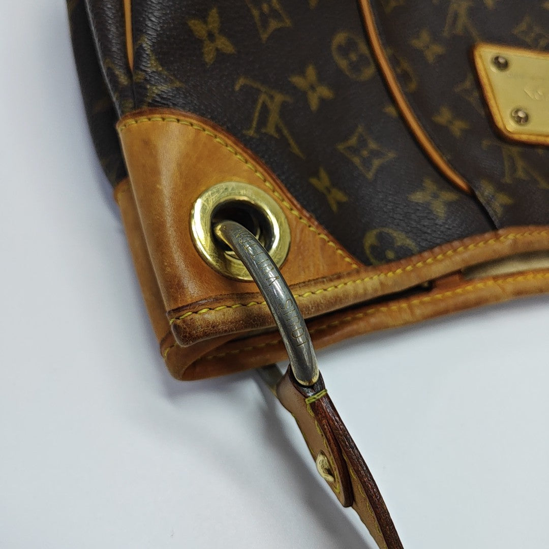 GALLIERA Monogram Coated Canvas Brown