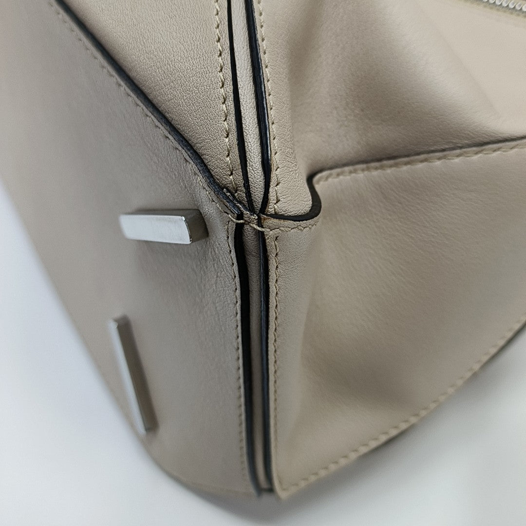 Puzzle Medium Calfskin Beige