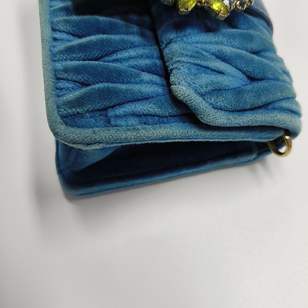 My Miu Mini Velvet Blue