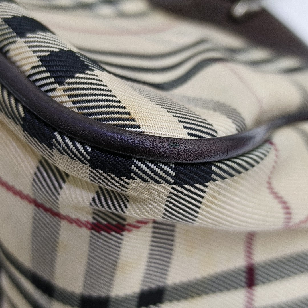 Canvas Top Handle Bag Beige