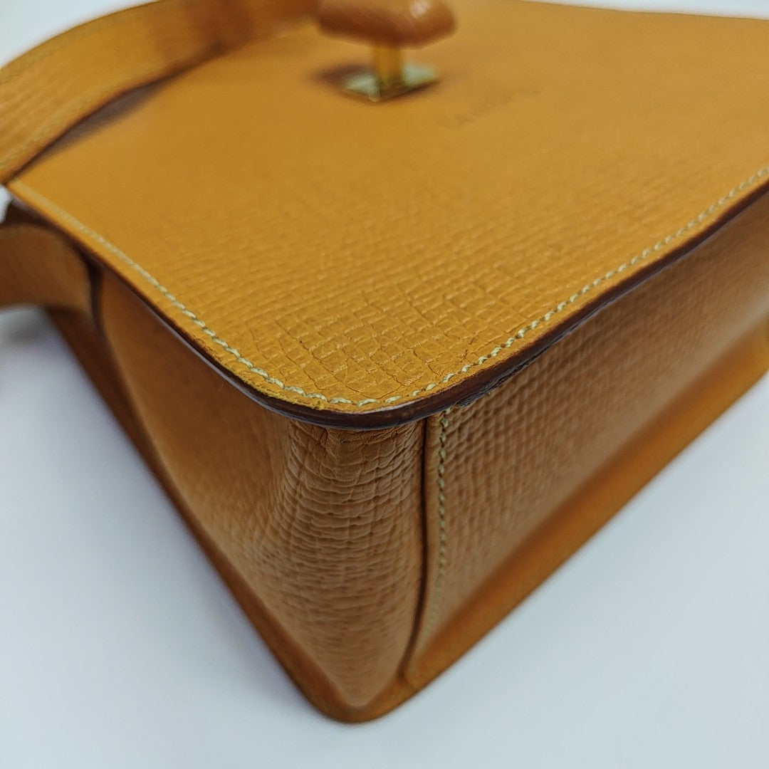 Calfskin Shoulder Bag Orange