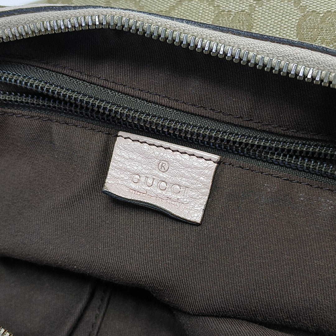 Monogram Coated Canvas Shoulder Bag Beige
