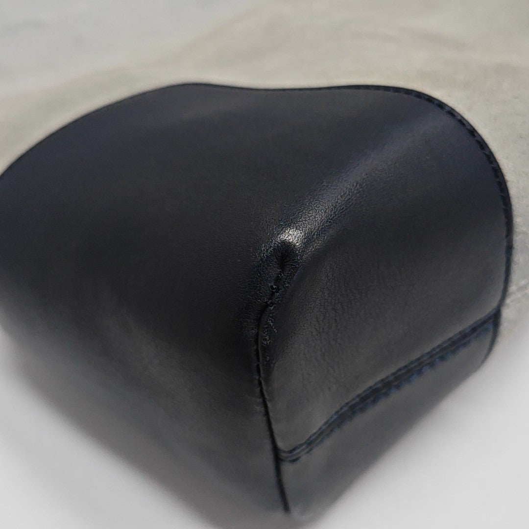 Suede Shoulder Bag Blue