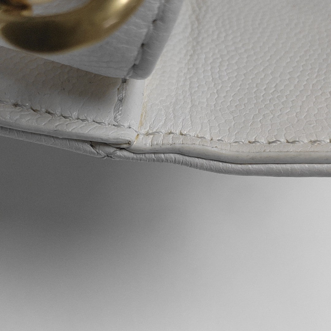 Quilted Calfskin White