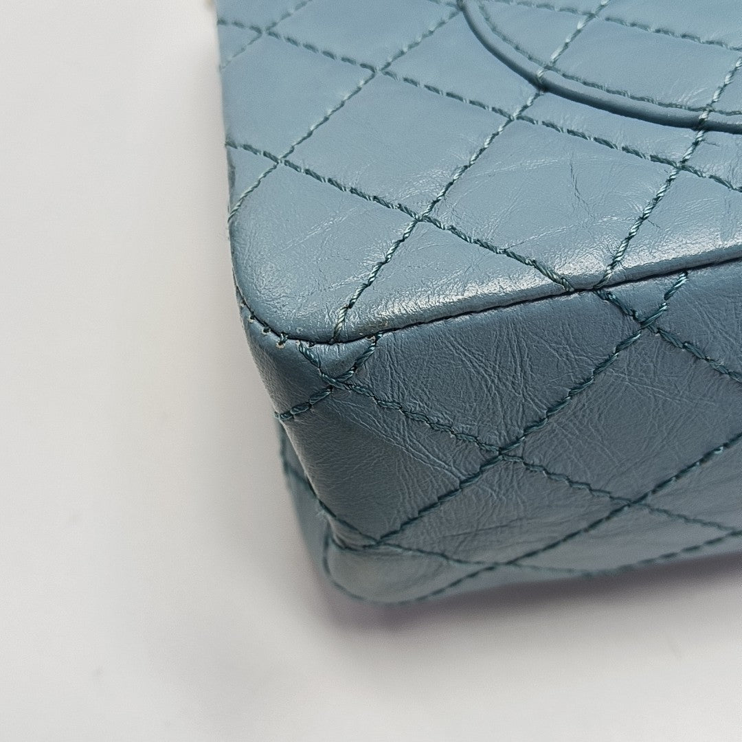 2.55 225 (small) Quilted Calfskin Blue