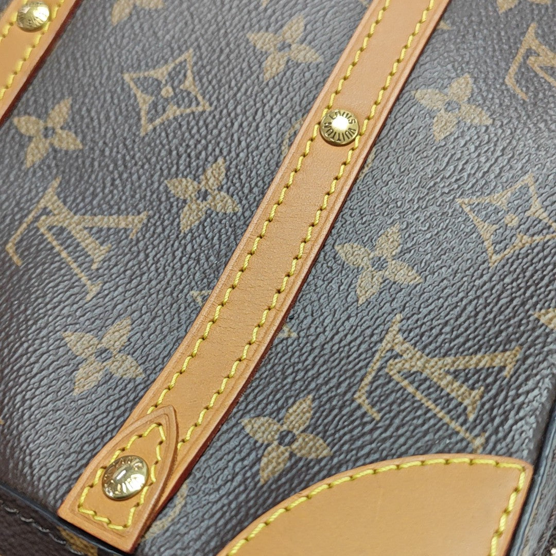 SOFT TRUNK PM Monogram Coated Canvas Brown