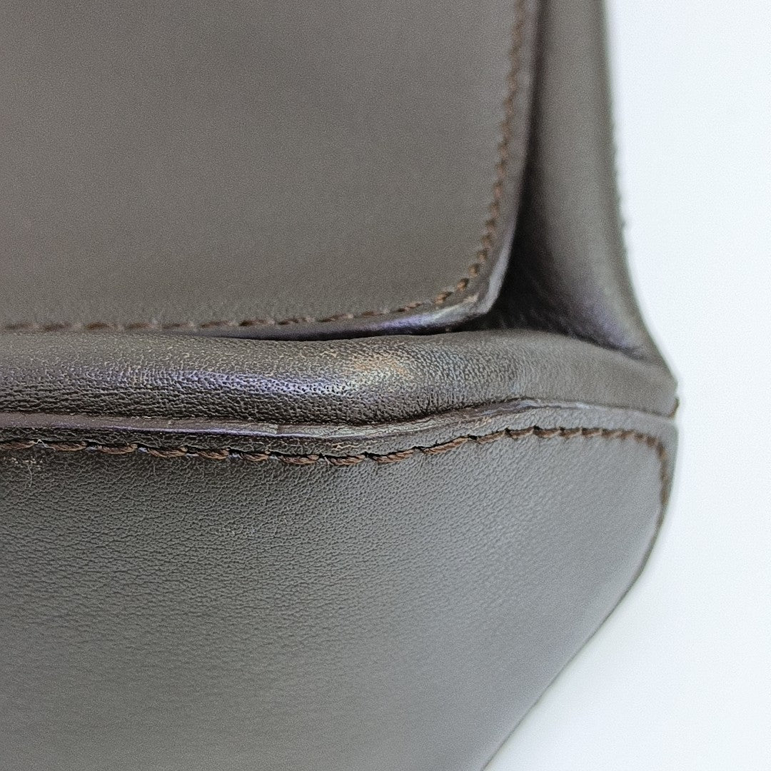 Lambskin Shoulder Bag Brown