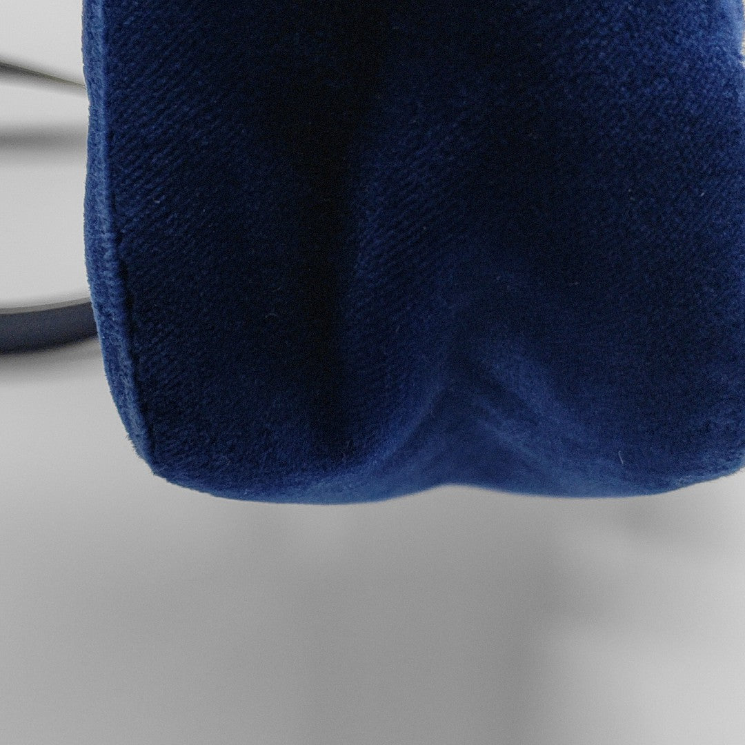GG Marmont Medium Quilted Velvet Blue