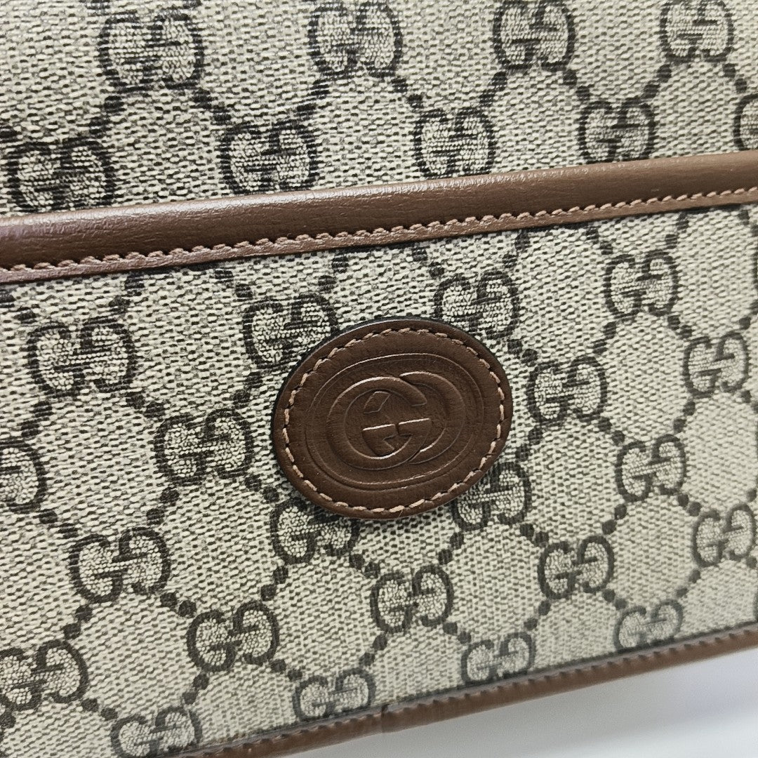 Bree Monogram Coated Canvas Beige