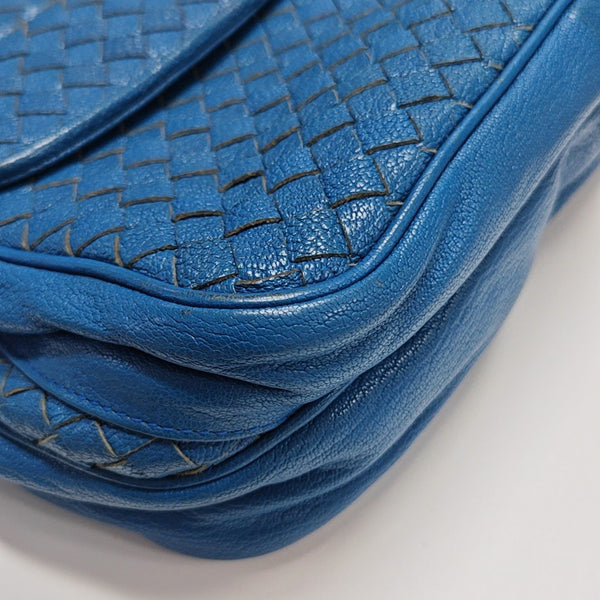 Calfskin Shoulder Bag Blue