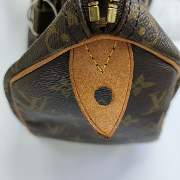 SPEEDY 25 Monogram Coated Canvas Brown