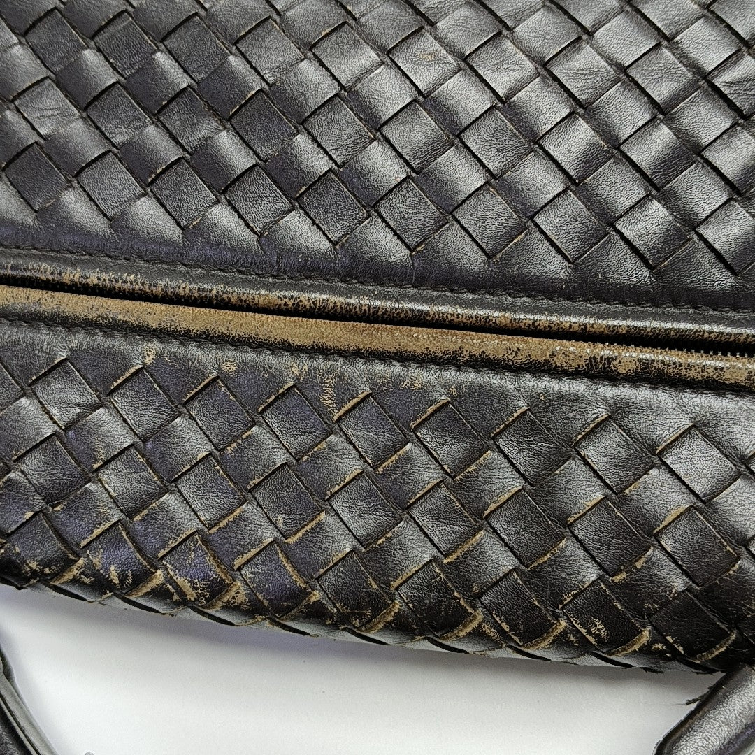 Calfskin Top Handle Bag Brown