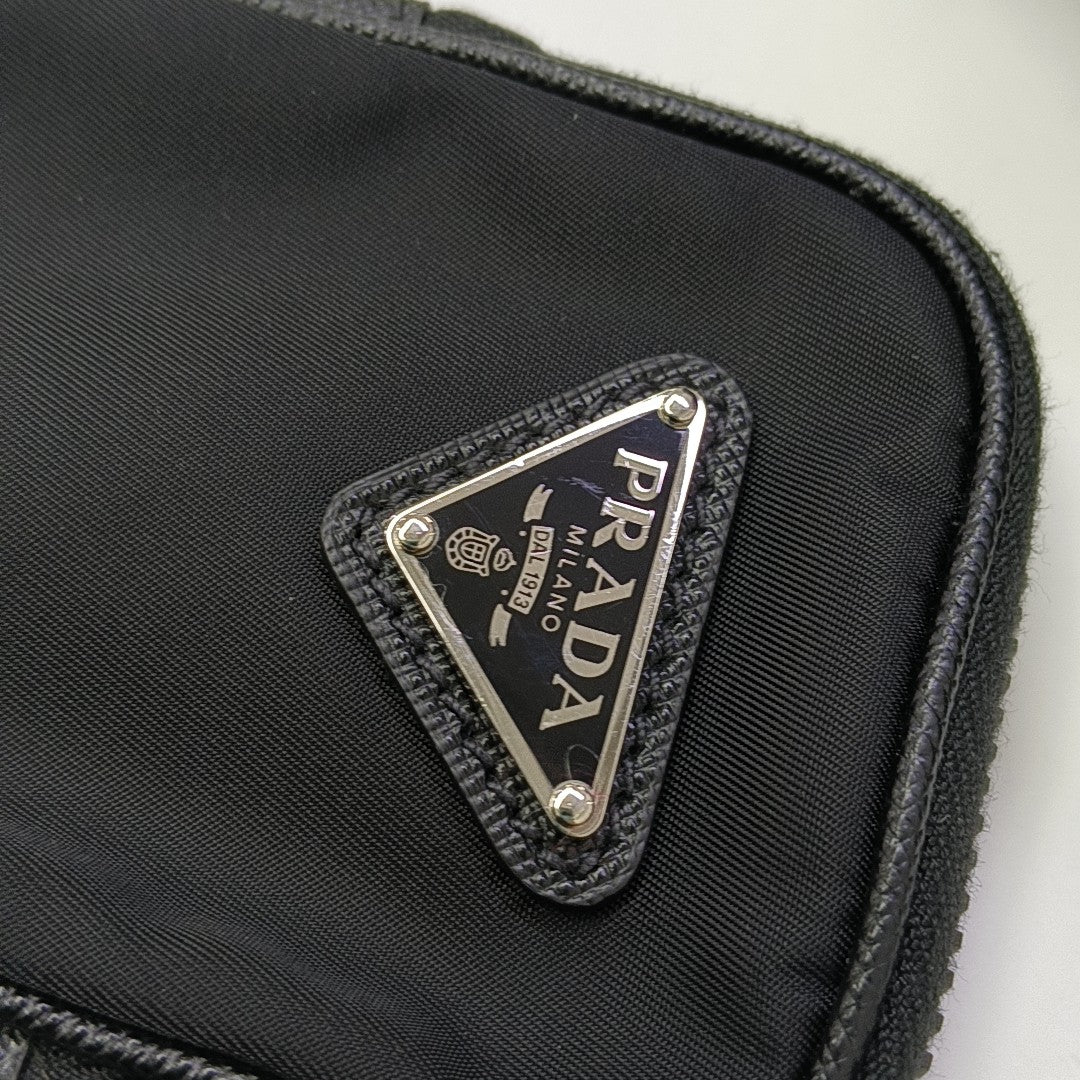 Nylon Shoulder Bag Black