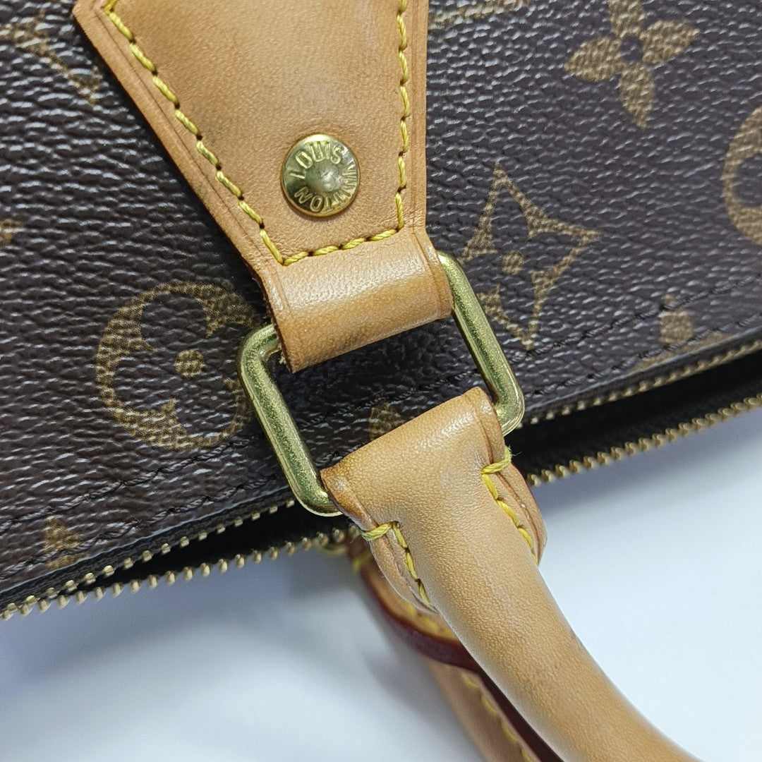 SPEEDY 30 Monogram Coated Canvas Brown