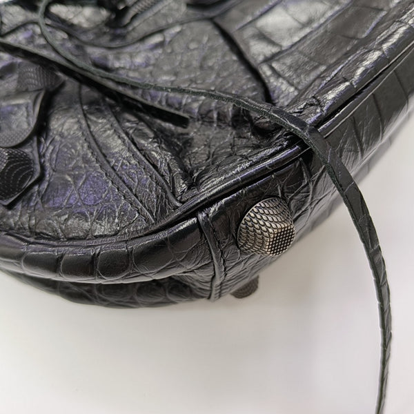 Le Cagole Mini Calfskin Black