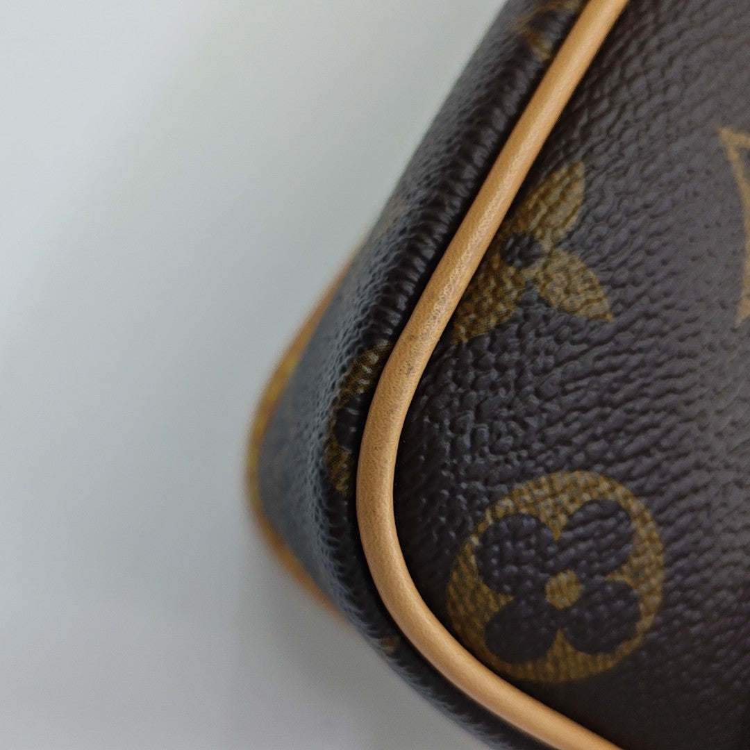 DIANE Nano Monogram Coated Canvas Brown