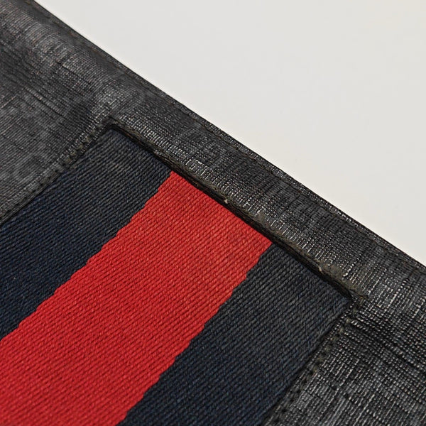 GG Supreme Monogram Coated Canvas Gray
