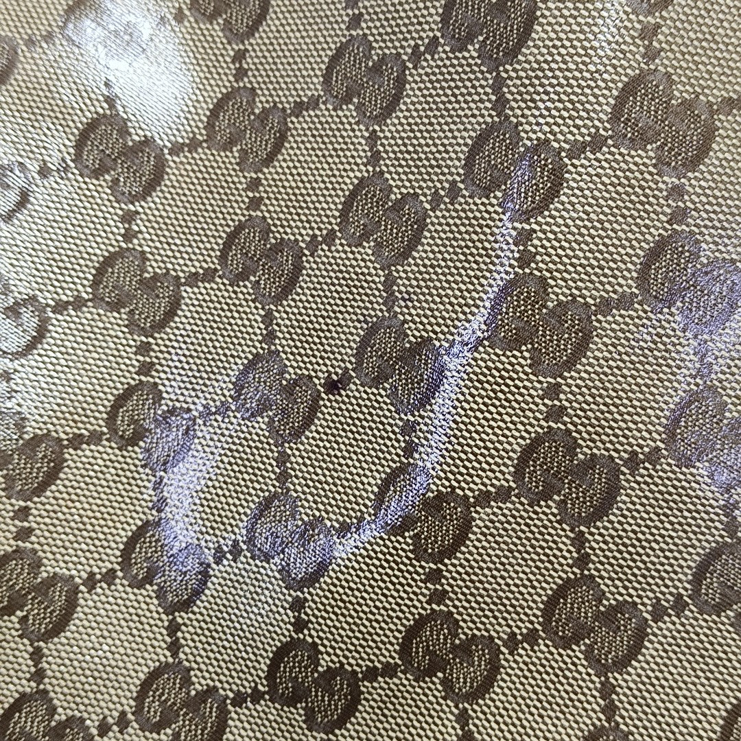 Monogram Coated Canvas Tote Bag Beige