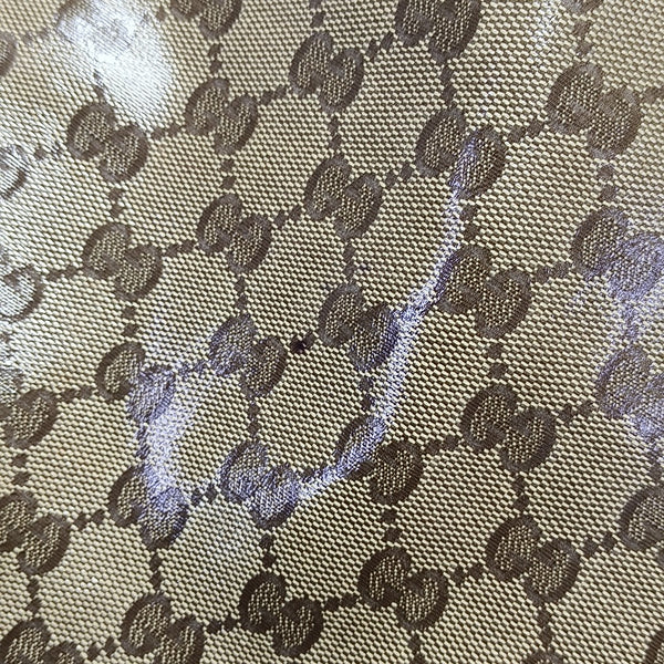 Monogram Coated Canvas Tote Bag Beige
