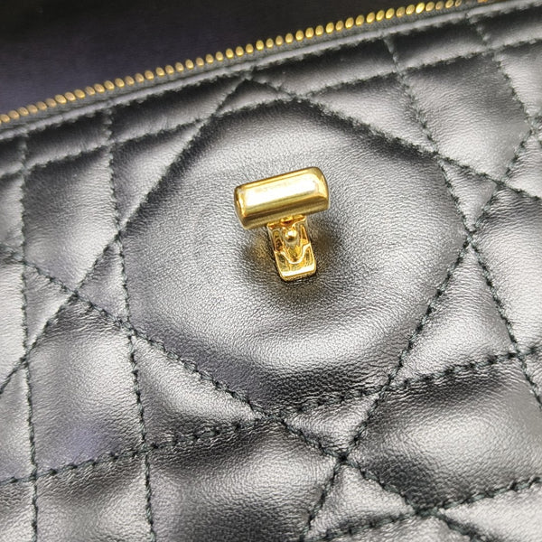 Miss Caro Mini Cannage Lambskin Black