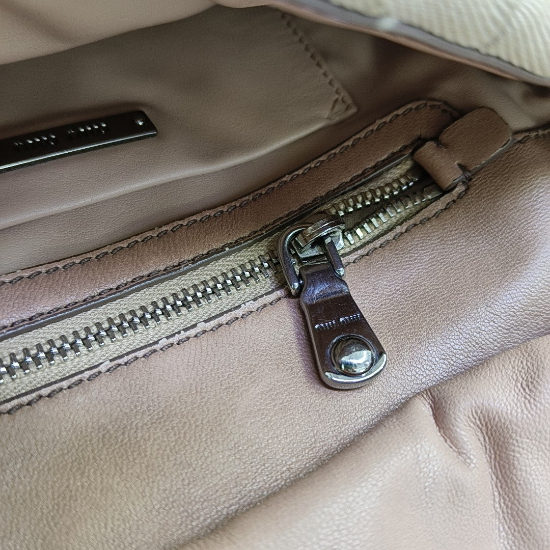 Canvas Shoulder Bag Beige