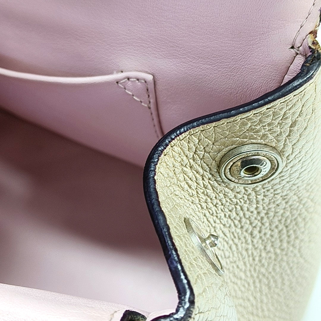Authenticated pre-owned  Be Dior Calfskin Beige - Shoulder Bag at Looply