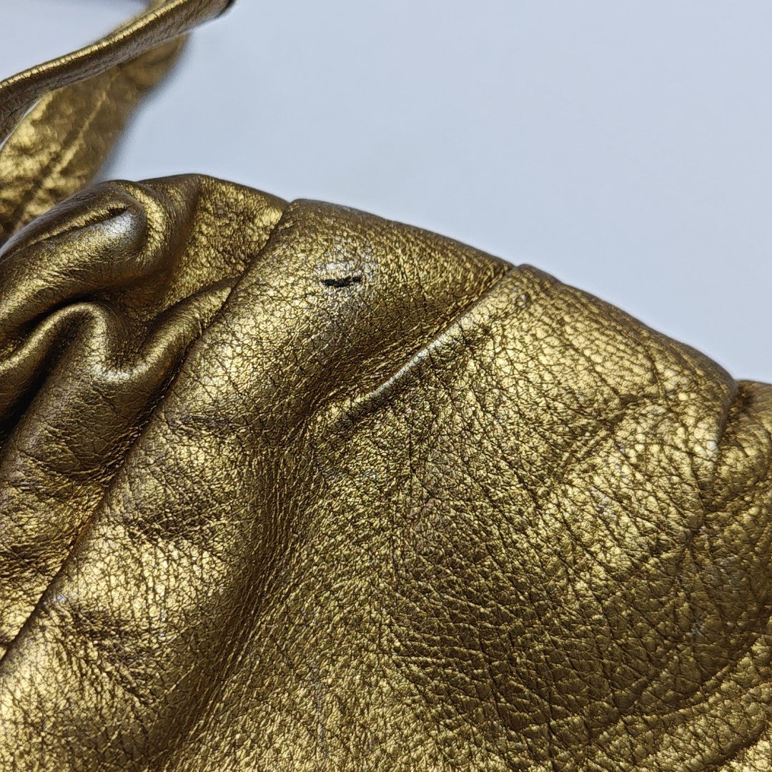 Calfskin Clutch Gold