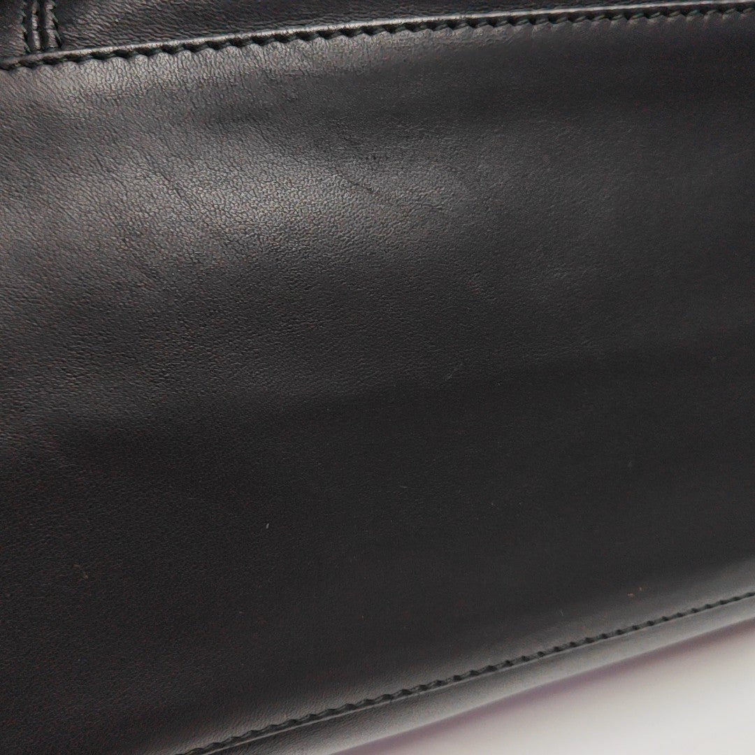 Calfskin Shoulder Bag Black