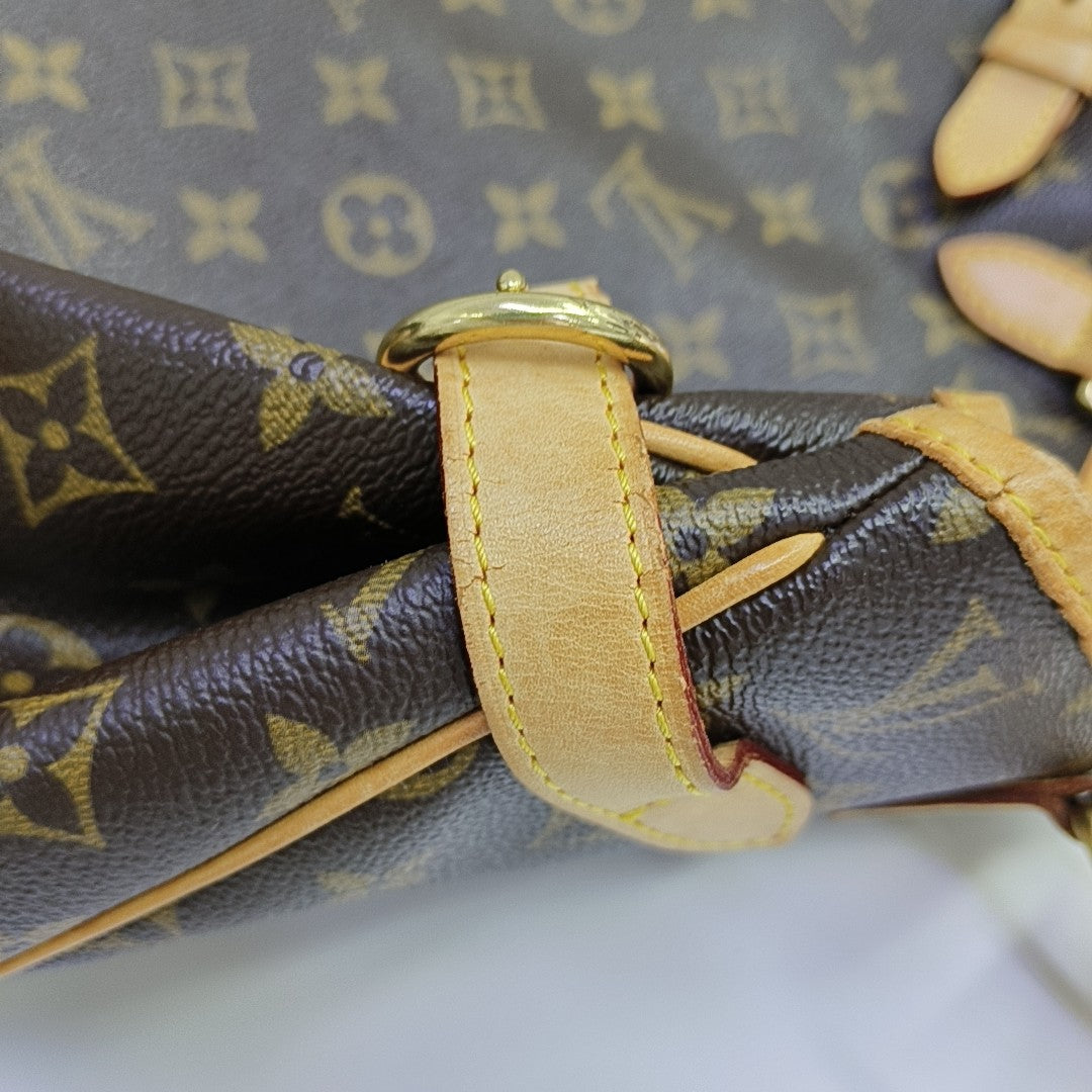 BATIGNOLLES MM Monogram Coated Canvas Brown