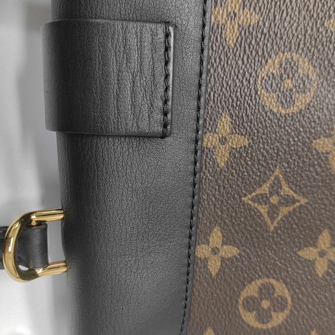 LOCKY BB Monogram Coated Canvas Brown
