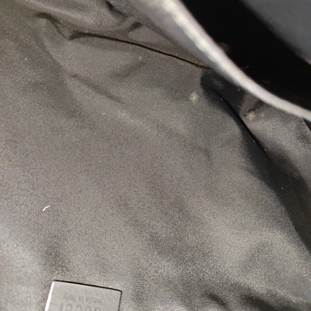 Monogram Calfskin Shoulder Bag Black