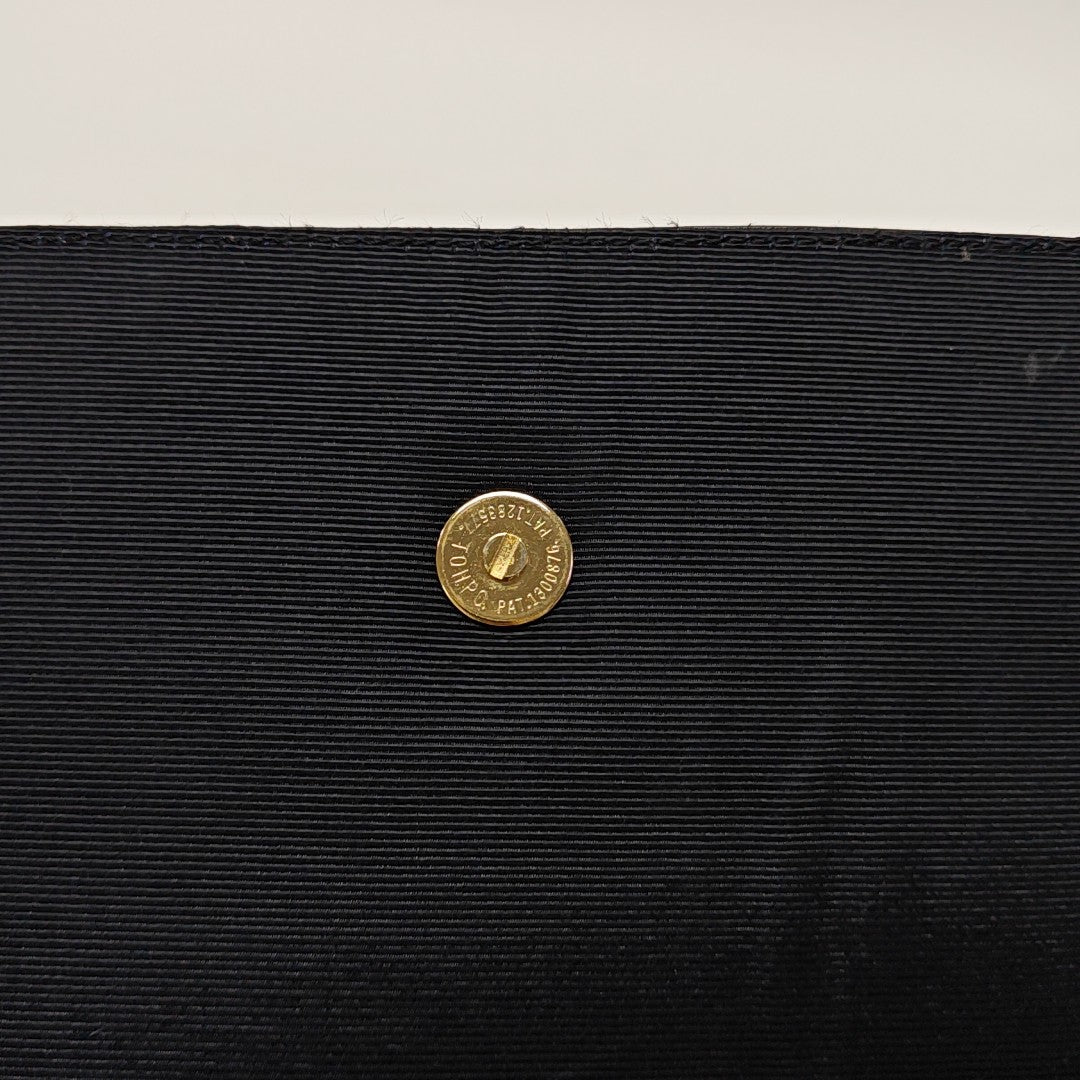 Calfskin Top Handle Bag Black
