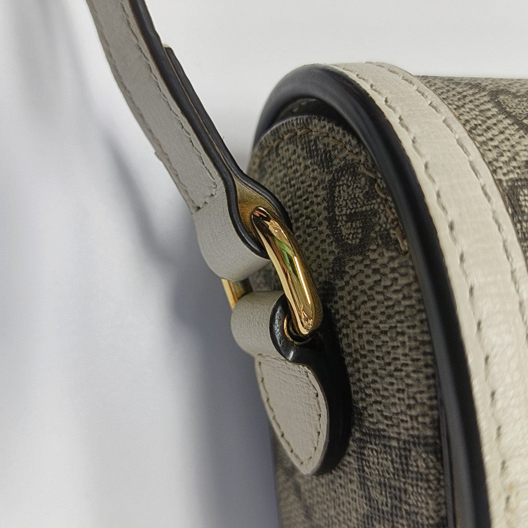 Horsebit 1955 Mini Coated Canvas Beige