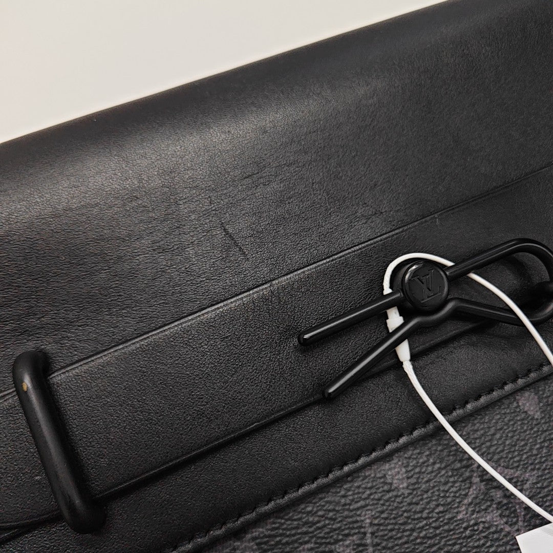 STEAMER Monogram Coated Canvas Black