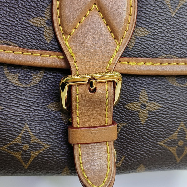 DIANE Monogram Coated Canvas Brown