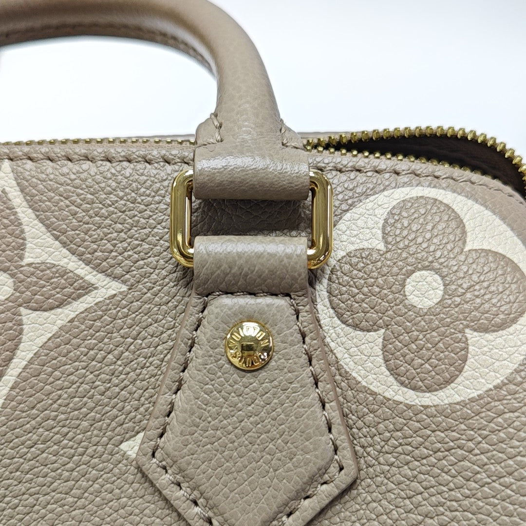 SPEEDY 20 Monogram Calfskin Gray