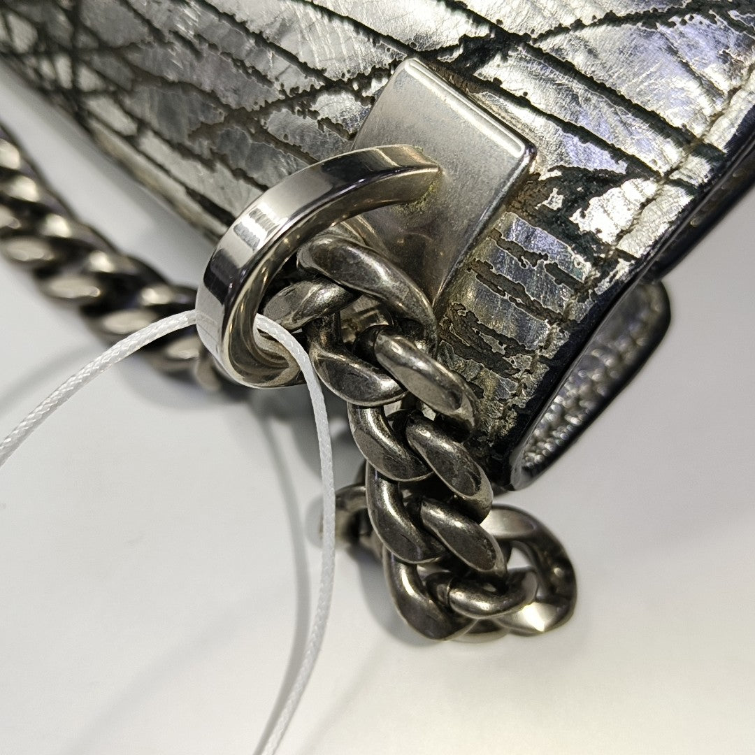 Miu Confidential Calfskin Silver
