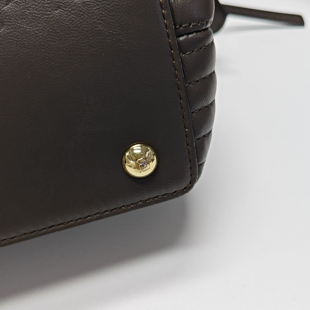 Dotcom Quilted Calfskin Brown