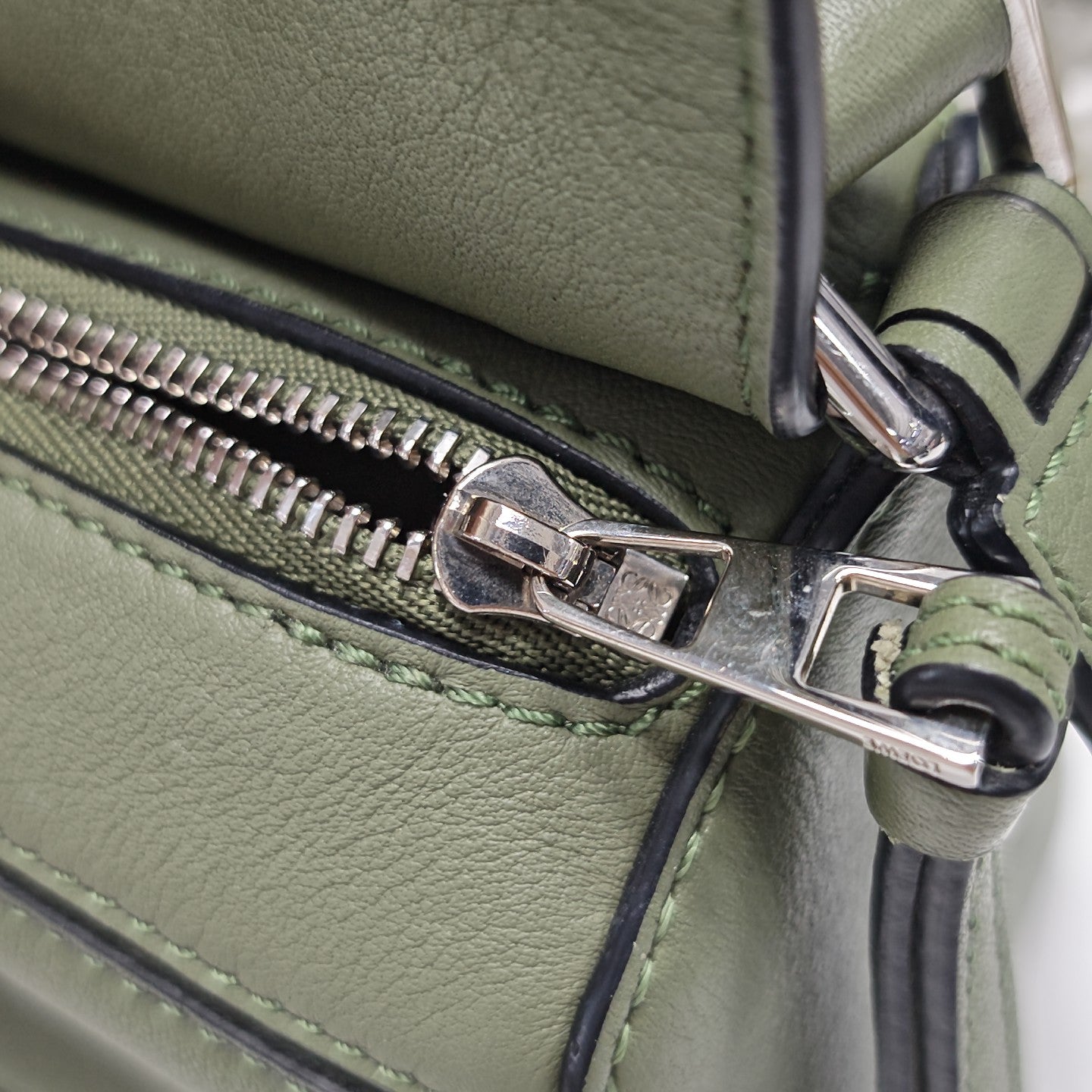 Puzzle Mini Calfskin Green