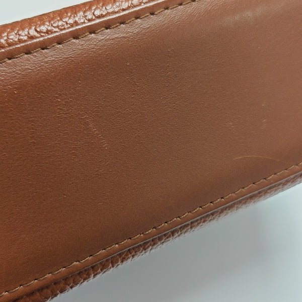 Calfskin Top Handle Bag Brown