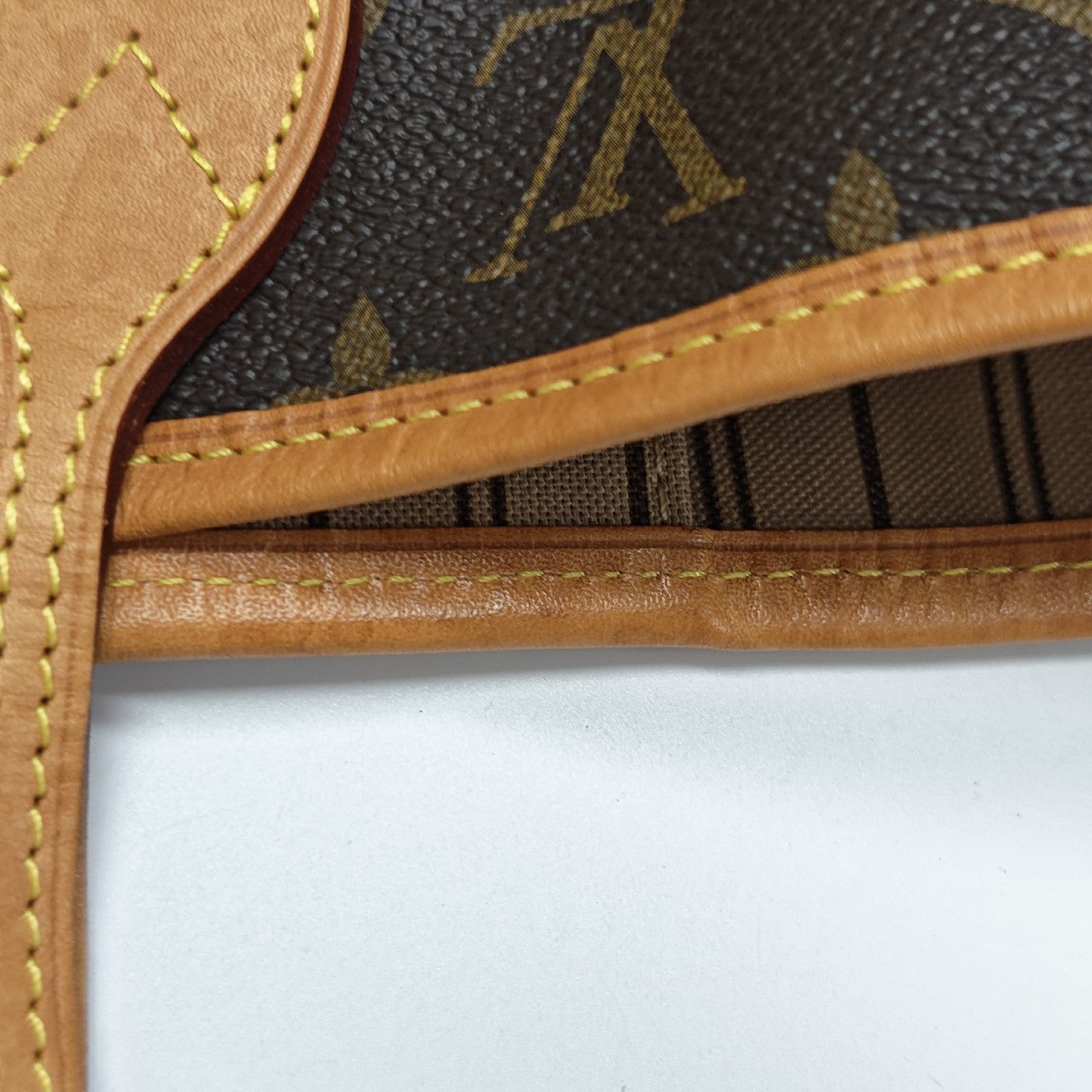 NEVERFULL MM Monogram Coated Canvas Brown